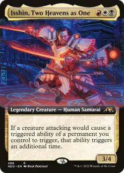MTG Isshin, Two Heavens as One Extended Art - Kamigawa: Neon Dynasty #488 fresh - Image 1