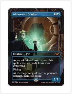 1x Abhorrent Oculus, Borderless Art, Magic the Gathering MTG NM - Image 1