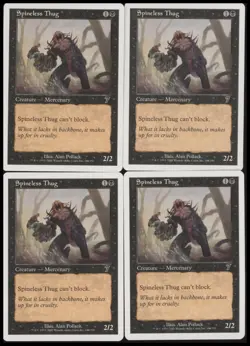 Spineless Thug x4 #164 7th Edition Magic: The Gathering MTG Near Mint Common - Image 1