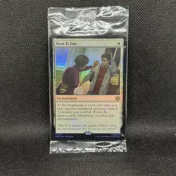 Rent Is Due PRERELEASE FOIL 0011 SPM RARE Magic The Gathering Marvels Spider-Man - Image 1