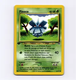 Pineco Common 1st Edition Neo Discovery 61/75 Pokemon Tomokazu Komiya - Image 1