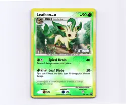Leafeon 24/100 Majestic Dawn Reverse Holo Pokemon Platinum STAMPED Burger King - Image 1