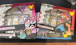 Pokemon TCG Celebrations Sealed Box Lot of 4(Charizard,Sylveon,Dragapult,Zacian) - Image 1