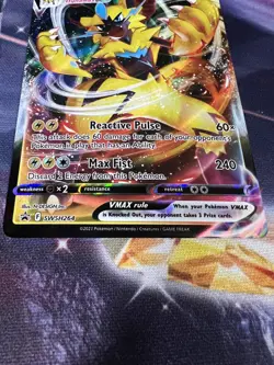 Zeraora VMAX SWSH264 Pokemon TCG Sword & Shield Black Star Promo Full Art Foil - Image 3