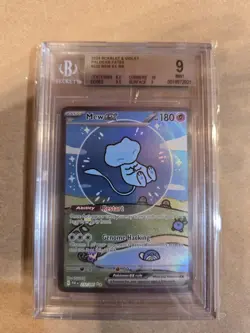 BGS 9 Pokemon TCG Bubble Mew 232/091 EX Paldean Fates English - Image 1