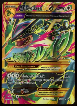 MEGA M RAYQUAZA EX 2015 Pokemon XY Ancient Origins Shiny Full Art #98/98 - Image 1
