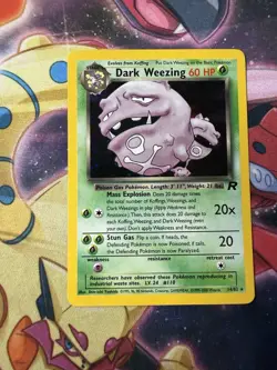 Pokemon TCG Dark Weezing 14/82 Team Rocket Holo Rare - Image 1