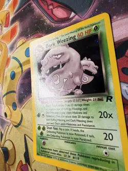 Pokemon TCG Dark Weezing 14/82 Team Rocket Holo Rare - Image 2