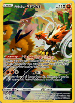 Galarian Zapdos SWSH283 Black Star Promo Pokemon TCG NM - Image 1