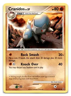Cranidos #46/127 Platinum Pokemon tcg - Image 1