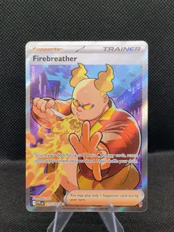 Pokemon TCG Firebreather 119/094 Full Art Ultra Rare Trainer Phantasmal Flames - Image 1