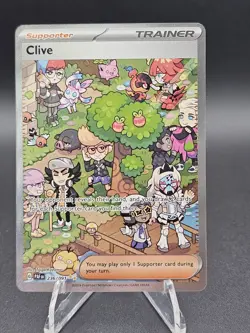 💥 Clive 236/091 Paldean Fates Special Illustration Rare Holo Pokemon TCG 2024 - Image 1