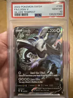 Pokemon 2022 Lugia V 186/195 Alt Art Silver Tempest GEM MINT PSA 10 - Image 1