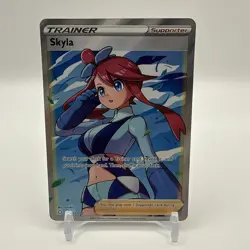 Pokemon TCG Skyla 72/72 Ultra Rare Sword And Shield Shining Fates - Image 1
