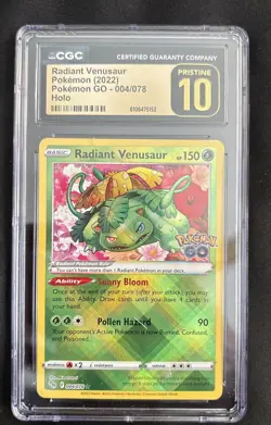 Radiant Venusaur 004/078 Pokemon Go Holo - Image 1