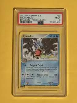 PSA 9 Gyarados 32/97 Prerelease Dragon Pokemon - Image 1