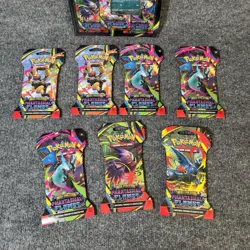 Pokemon TCG Phantasmal Flames Sleeved Booster Pack Lot Of 10 NEW FACTORY SEALED - Image 2