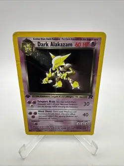 Pokemon TCG Dark Alakazam 1/82 Team Rocket Holo 1st Edition - HP - Image 1