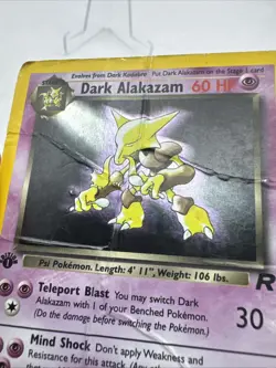 Pokemon TCG Dark Alakazam 1/82 Team Rocket Holo 1st Edition - HP - Image 4