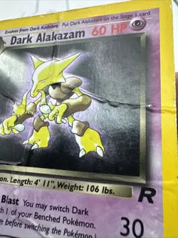 Pokemon TCG Dark Alakazam 1/82 Team Rocket Holo 1st Edition - HP - Image 5