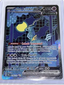 Pokemon TCG Iron Crown EX Prismatic Evolutions Sir 158/131 Mint Condition - Image 1