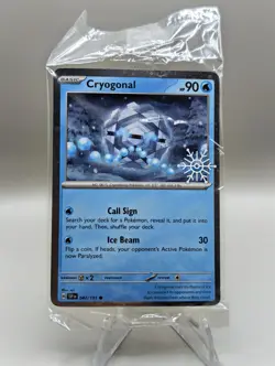 SEALED Pokemon TCG Cryogonal 047/191 Promo Stamped Snowflake Holiday Calendar - Image 1