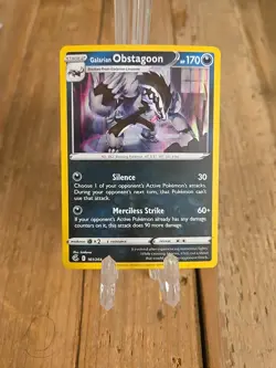 Pokemon TCG - Galarian Obstagoon - 161/264 - Swsh08: Fusion Strike Holo - NM - Image 1