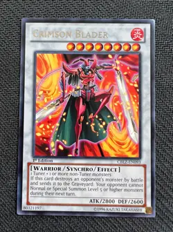 Yugioh Crimson Blader 1st Edition Rare CBLZ-EN093 LP/NM - Image 1