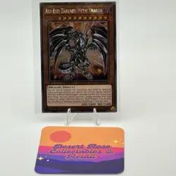 Yugioh! Red-Eyes Darkness Metal Dragon RA03-EN212 Platinum Secret Rare 1st Ed - Image 1