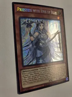 Priestess with Eyes of Blue LCKC-EN016 Secret Rare Yugioh Unlimited Edition Mint - Image 2
