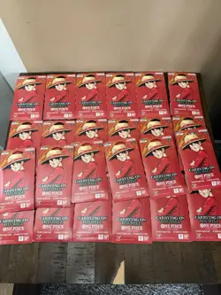 One Piece OP-13 Carrying on His Will Sleeved Booster Packs (LOT Of 24) - Image 1