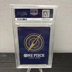One Piece Romance Dawn Nami OP01-016 Foil Wave 1 PRE ERRATA PSA 10 Gem Mint - Image 2