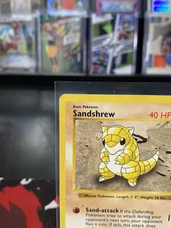 Pokemon TCG Sandshrew Base Set 1st Edition Shadowless Card 62/102 - Image 2