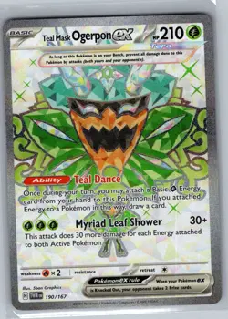 Teal Mask Ogerpon ex 190/167 SV06: Twilight Masquerade - Pokemon Card - NM - Image 1