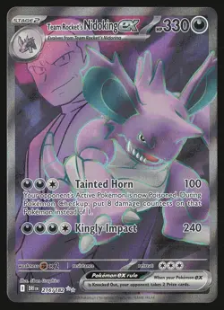 SV10: Destined Rivals Team Rocket's Nidoking ex #216/182 Ultra Rare Pokemon Card - Image 1