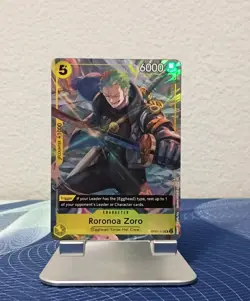 Roronoa Zoro OP07-113 One Piece Promotion Cards Illustration Box Vol 3 UC NM - Image 1