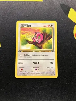 1ST EDITION Jigglypuff 54/64 LP -Vintage Pokemon Card- Jungle (7q) - Image 1