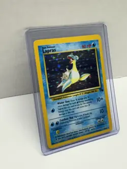 Pokemon TCG Lapras Fossil Holo Unlimited Rare Card 10/62 - Image 4
