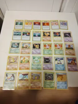 Base Set Shadowless Pokemon Card Lot Of 29 - HP - Image 1