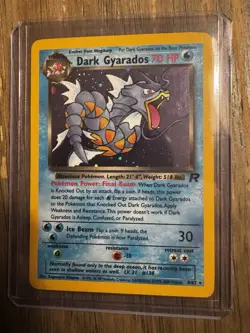Dark Gyarados Holo Rare Unlimited - Team Rocket 8/82 - Vintage Pokemon Card LP - Image 2