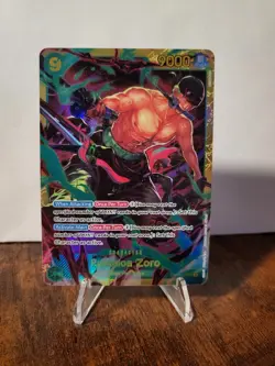 One Piece Card Game Roronoa Zoro OP06-118 Secret Rare English NM - Image 1