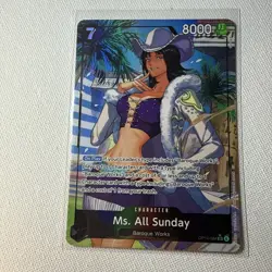 Ms. All Sunday OP14-084 Alt Art Super Rare One Piece Card English NM - Image 3