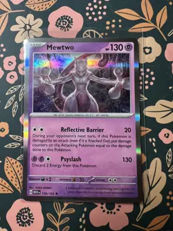 HOLO Mewtwo 150/165 NM / M - 151 Scarlet Violet Pokemon Card - Image 1