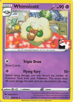 Whimsicott Rare Prize Pack Series Cards 076/185 NM - Image 1