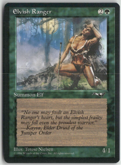 Elvish Ranger Magic The Gathering Alliances MTG Card Played - Image 1