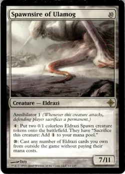 2010 Magic The Gathering Rise of the Eldrazi Spawnsire of Ulamog #11 Light Play - Image 1