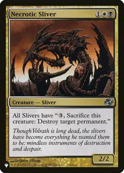 Necrotic Sliver - The List ~ Near Mint Zendikar Rising MTG Magic UltimateMTG Mul - Image 1