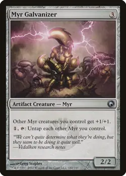Myr Galvanizer Scars of Mirrodin NM Artifact Uncommon MAGIC MTG CARD ABUGames - Image 1