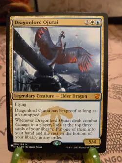 MTG Dragonlord Ojutai Dragons of Tarkir Regular Mythic NM - Image 1