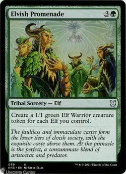 1x ELVISH PROMENADE - ELF - Commander/Lorwyn - MTG - Magic the Gathering - Image 1